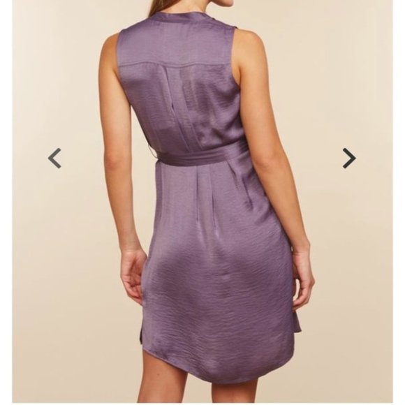 NWT Motherhood Maternity sleeveless button up tie waist dress Large - Picture 3 of 13
